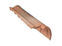 Rive ronde droite galleane terre cuite silvacane littoral - long. 47,3 cm