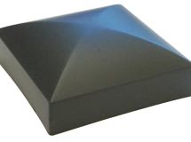 CAPUCHON POTEAU CARRÉ NOIR 7 x 7 Bte de 20