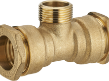 raccord laiton pour tuyau polyéthylène té mâle au centre Ø25 M.20x27 lien 1 pièce