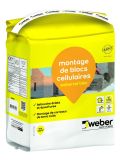 Mortier de montage LSN WEBER.CEL BLOC gris sac de 5 kg