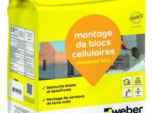 Mortier de montage LSN WEBER.CEL BLOC gris sac de 5 kg