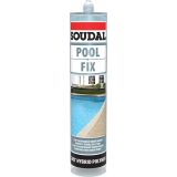 Mastic élastique neutre POOL FIX Cristal - cartouche de 290ml
