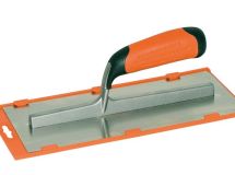 PLATOIR INOX 28X12 CM BISEAUTE MONT.ALU SOFT