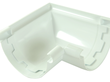ANGLE DE GOUTTIERE A COLLER A 90° POUR PROFILE LG25 BLANC - ANC25B