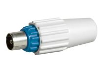 FICHE COAX 2MAL DIAM 9,5 BLEU