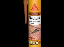 Colle souple à base de polyuréthane Sika Fixotuile rouge tuile - cartouche de 300ml