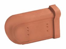 Rive individuelle gauche à recouvrement terre cuite Marseille Rouge vieilli