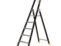Escabeau aluminium laqué simple MP 5 marches - haut. 3,1m