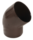 COUDE ESTHETIQUE (INT TUBE) MF45' D 80 MARRON - CR4GT1M