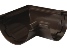ANGLE DE GOUTTIERE A COLLER A 90° POUR PROFILE LG25 MARRON - ANC25M