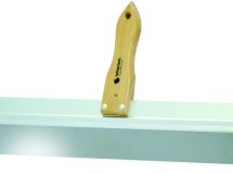 COUTEAU A ENDUIRE INOX 60CM COINS ARRONDIS (BOIS)