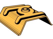 Cavalier 1000T pour bacs nervurés en acier galvanisé et prélaqué RAL 7016 Gris Anthracite