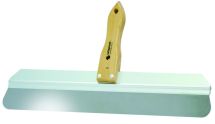 COUTEAU A ENDUIRE INOX 60CM COINS ARRONDIS (BOIS)