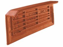 Rive droite individuelle à emboîtement terre cuite Aquitaine Rouge