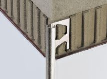 Profilé décoratif pour murs Schlüter®-RONDEC-ACGB alu. chrome anodisé brossé H 10 mm L 2,5 m