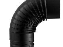 COUDE EMAILLE NOIR M 90° 0:150