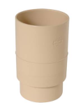 MANCHON FEMELLE/FEMELLE DIAMETRE 80 SABLE - JRGTS