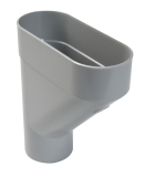JAMBONNEAU POUR TUBE EAU PLUVIALE TD80 GRIS - JAM80