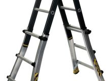 Échelle pliante aluminium téléscopique TT3 3 marches - haut. 3,85m