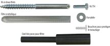 Fixation à la résine démontable pour stores FIXATIONS DE STORES INOX M10 (Ø 12X140)