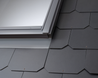 Raccord sur toiture EDL SK06 0000 pour ardoises - pose tranditionnelle - larg. 114cm x haut. 118cm Gris