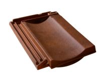 Tuile terre cuite Franche-Comté (Palette de 240) Brun vieilli - long. 26,5 cm
