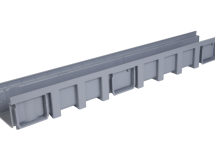 Caniveau gris clair - long. 1m x larg. 130mm - classe A15 ou B125