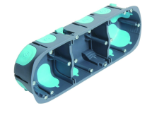 BOITE POUR APPAREILLAGE CLOISON SECHE STOPAIR 3 POSTES 40 MM ENTRAXE 71