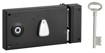 SERRURE APPLIQUE PENE DORMANT DEMI TOUR 140X80 DROITE 1 CLE