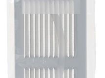 GRILLE PERSIENNE ALU GRIS ANTI INSECTE DIMENSION 15X30 - 1LM1530G