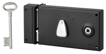 SERRURE APPLIQUE PENE DORMANT DEMI TOUR 140X80 GAUCHE 1 CLE