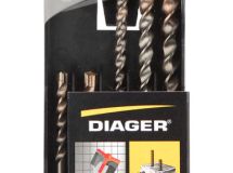 Coffret 5 forets béton Booster 3 taillants compatible SDS+ L110 Ø6-8 L160Ø6-8-10