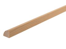 Quart de rond raboté pin - long. 2400 mm x larg. 11,3 mm x ep. 11,3 mm