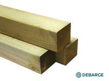 Poteau carré en Pin Nord 4 FL cl4 en 90x90 mm - 2,40m