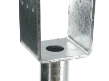 PIED DE POTEAU TYPE U PLATINE LARG 70