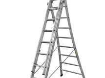 Échelle aluminium transformable PRT3 8 + 2 x 9 marches - haut. 4,85m