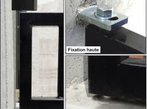 PIVOT DE PORTAIL A SCELLER 30 X 30 - tube 35