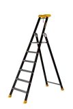 Escabeau aluminium laqué simple MP 6 marches - haut. 3,3m