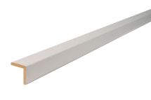 Angle arrondi prépeint MDF blanc - long. 2440 mm x larg. 28 mm x ep. 28 mm