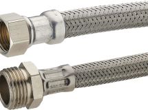 flexible alim. inox mâle - femelle 15x21 long.1000 mm 9x12 plaquette 1 pièce