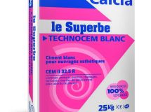 Ciment blanc Le Superbe TECHNOCEM Blanc 32,5 R SB sac 25kg