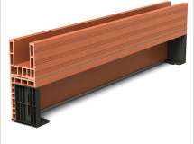Coffre tunnel en terre cuite CT140 - long. 1580 mm x haut. 300 mm x ep. 285 mm