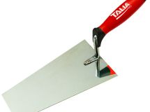 TRUELLE LISSEUSE INOX BOUT CARRE 20CM MANCHE BI-MATIERE