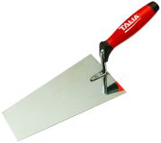 TRUELLE LISSEUSE INOX BOUT CARRE 20CM MANCHE BI-MATIERE