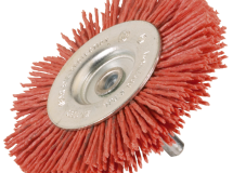 BROSSE CIRCULAIRE SUR TIGE 6MM D.75 FILS NYLON ABRASIF