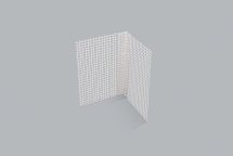 Baguette d'angle entoilée PVC BAE pour enduit épais - long. 2,5m x larg. 100mm