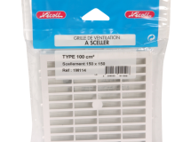 GRILLE MACONNERIE CARREE 100 AVEC ANTI INSECTE - 1M114