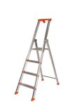 Escabeau aluminium simple PRO 54 4 marches - haut. 2,9m