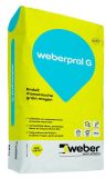 Enduit de façade projeté lourd minéral monocouche WEBER.PRAL G ton pierre(016) sac de 25kg