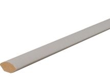 Quart de rond prépeint MDF blanc - long. 2440 mm - section 18